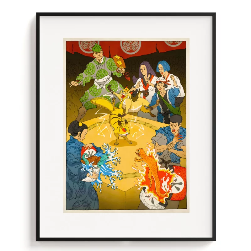 Pokémon Poster - The Pokémon Battle