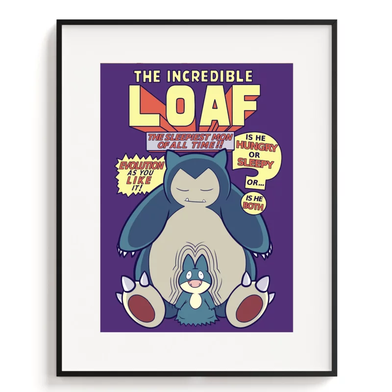 Pokémon Poster - The Incredible Snorlax