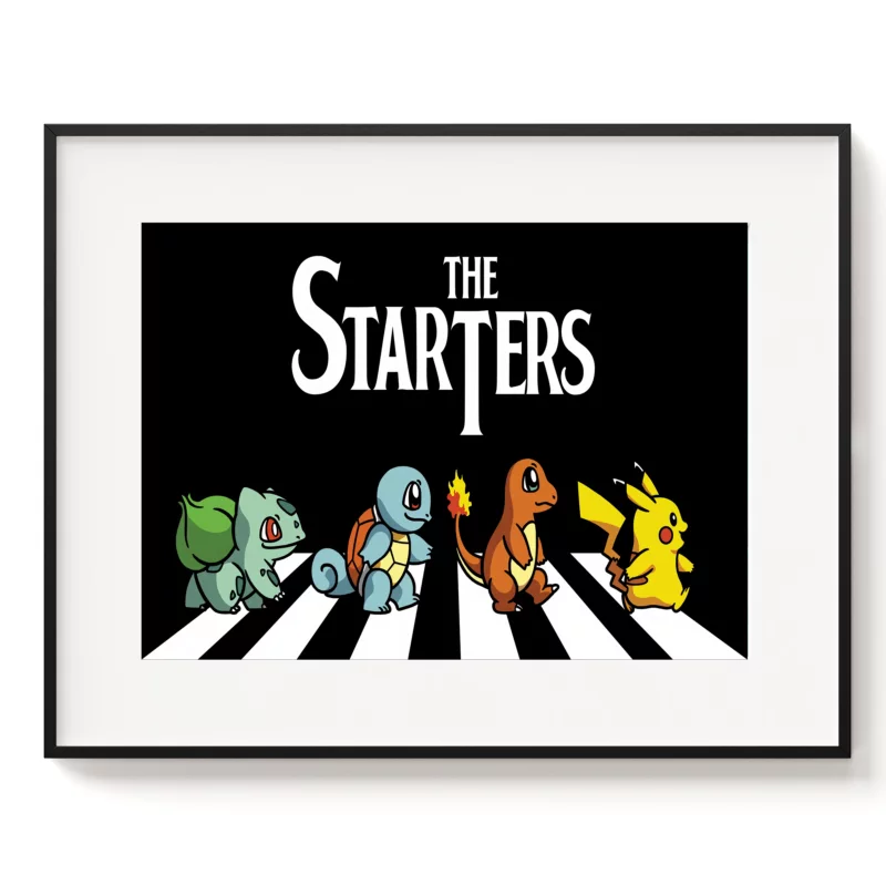 Pokémon Poster - Starters Abbey Road
