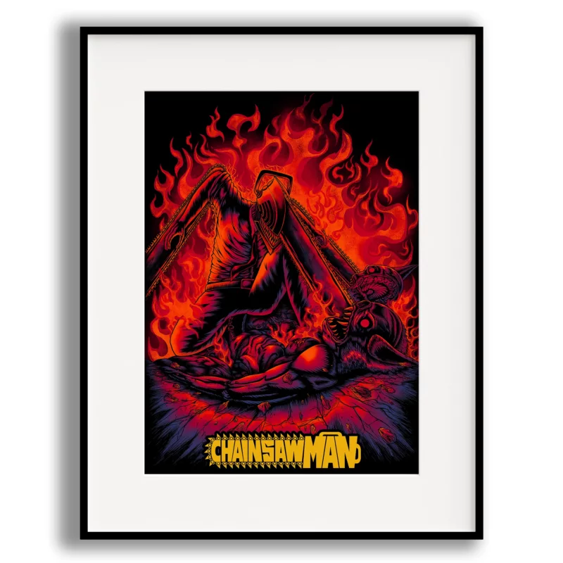 Chainsaw Man Poster - Denji VS Bat Devil