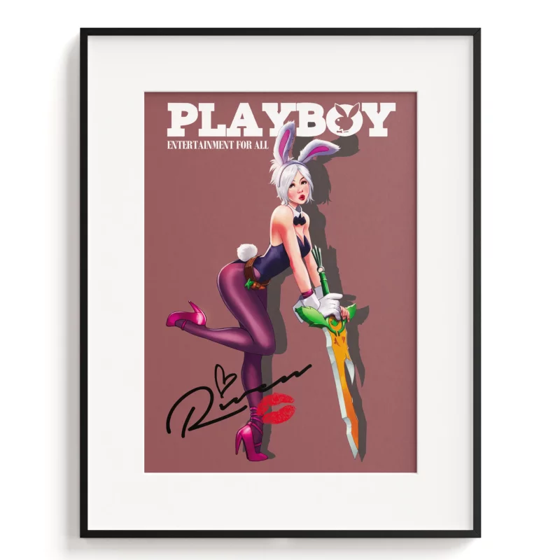 League of Legends Poster - Riven Playboy