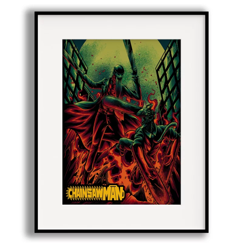 Chainsaw Man Poster - Denji VS Katana Man
