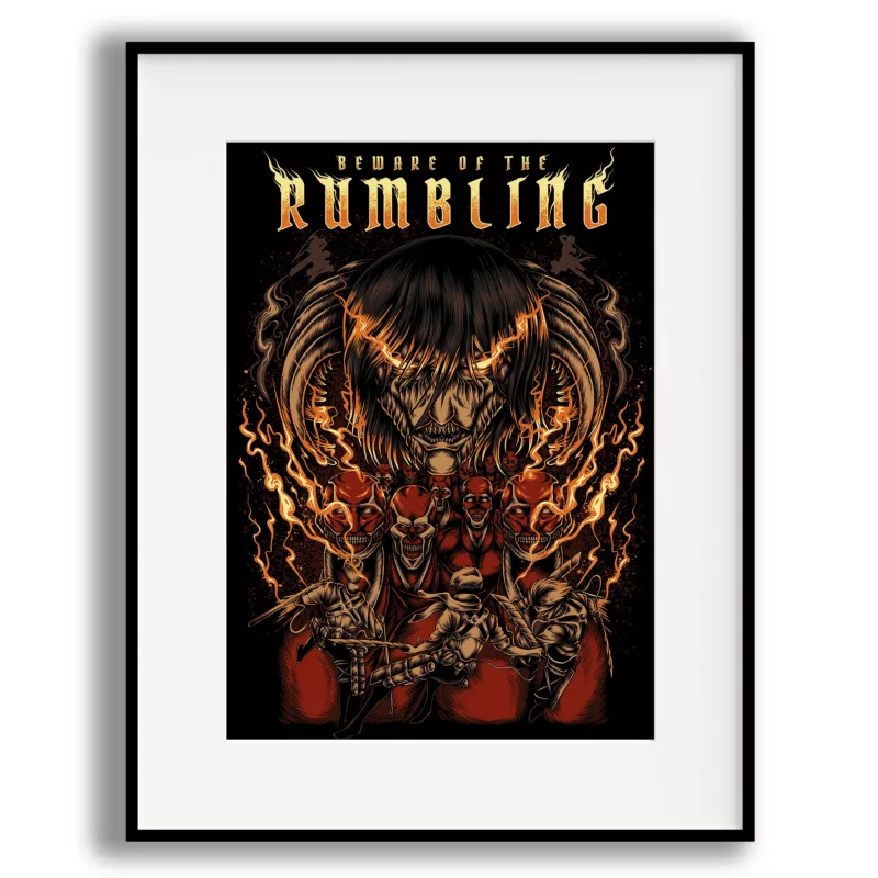 Attack on Titan Poster - Beware of the rumbling
