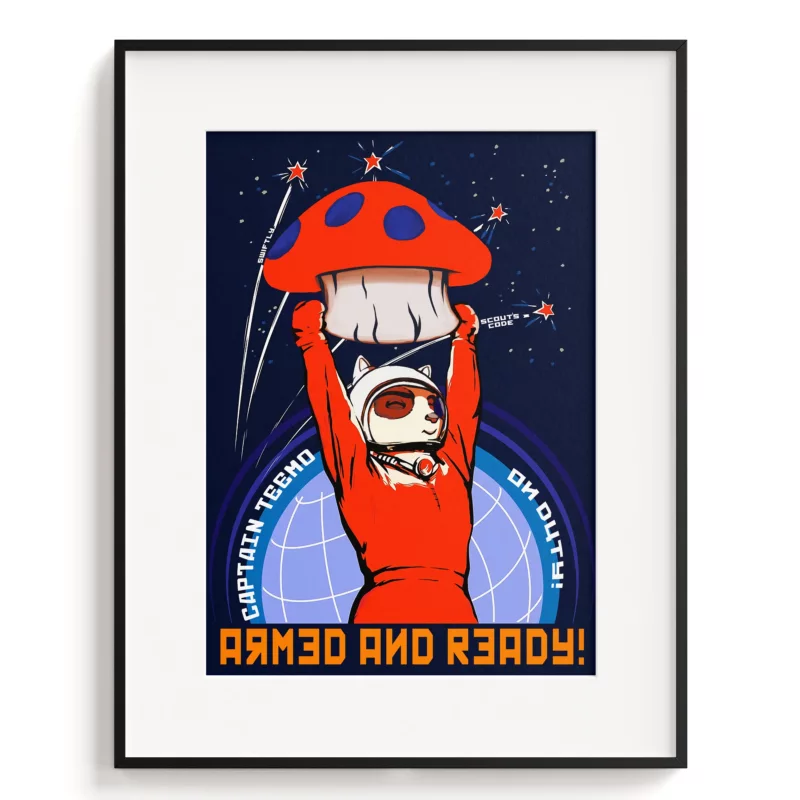 League of Legends Poster - Teemo Cosmonaut