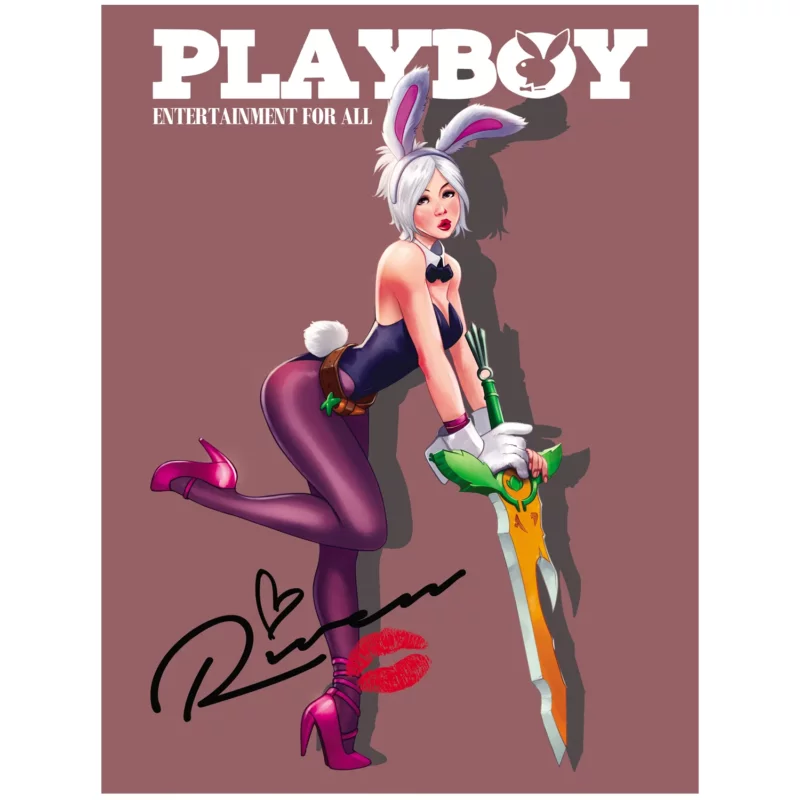League of Legends Poster - Riven Playboy