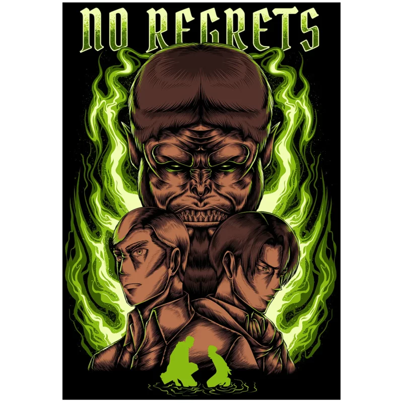 Attack on Titan Poster - No Regrets