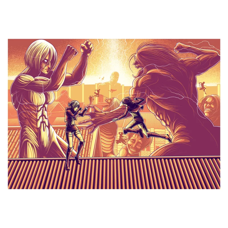 Attack on Titan Poster - Titan Fight