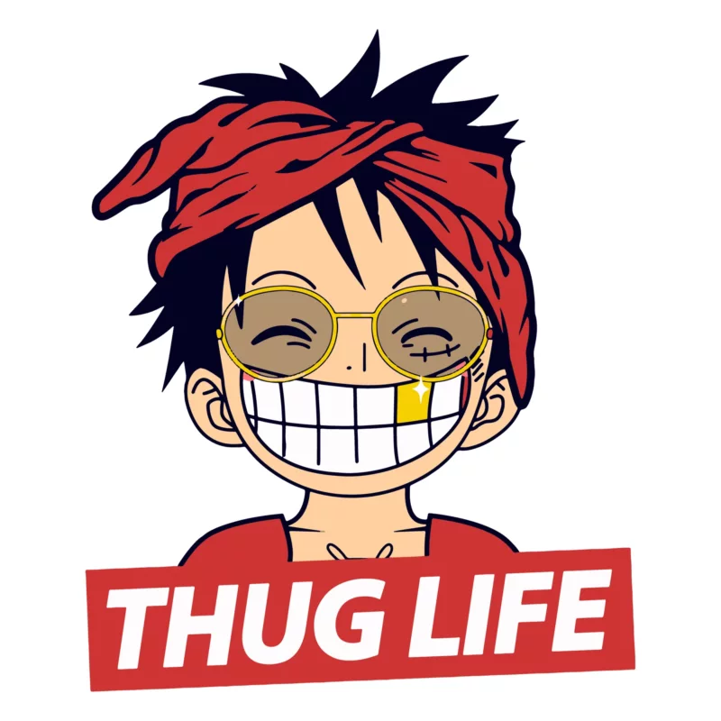 One Piece Shirt - Luffy Thug Life