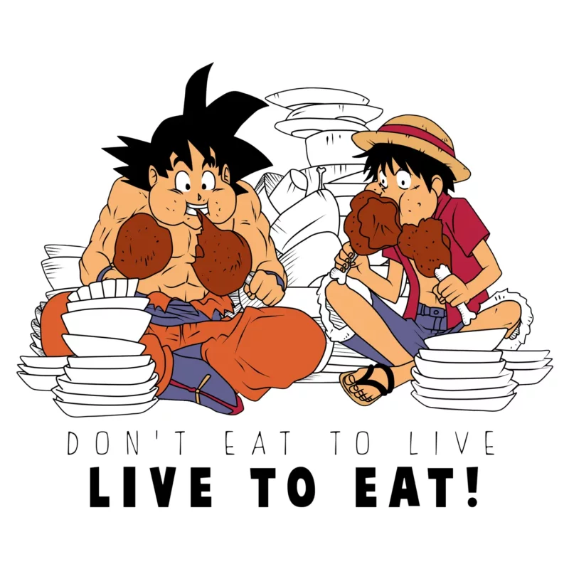 One Piece Shirt - Live to Eat